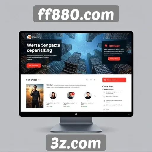 Análise da interface do usuário no ff880.com